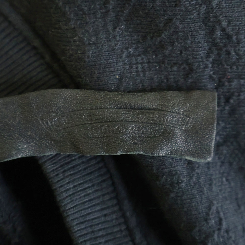 CHROME HEARTS(クロムハーツ) Y NOT Vertical Logo Embroidery CH Plus Sweat Shirt ワイノット ヴァーティカルロゴ刺繍 CHプラス総柄 スウェットシャツ ブラック