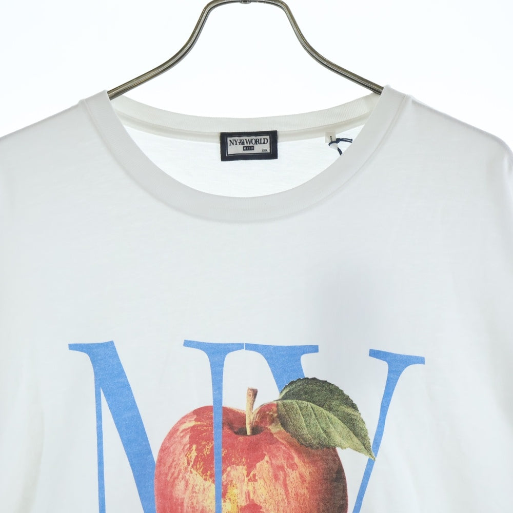 KITH(キス) 23SS NY To The World Vintage Tee 半袖Tシャツ ホワイト