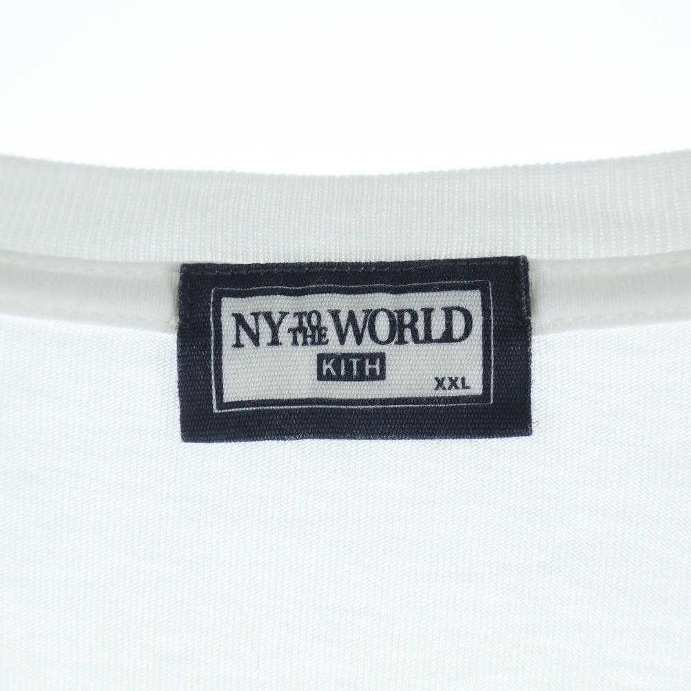 KITH(キス) 23SS NY To The World Vintage Tee 半袖Tシャツ ホワイト