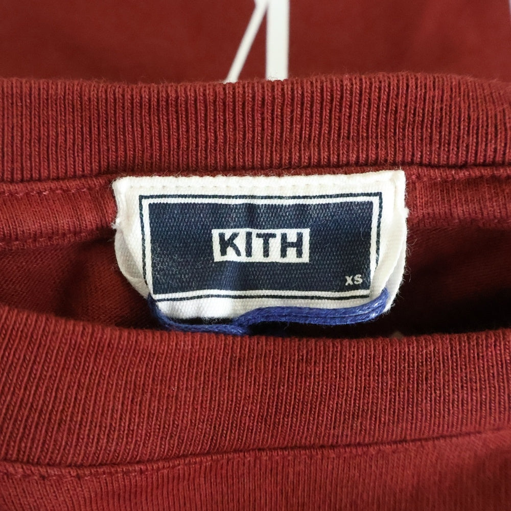 KITH(キス) Tokyo Shop Pocket Tee 東京限定 半袖Tシャツ バーガンディ