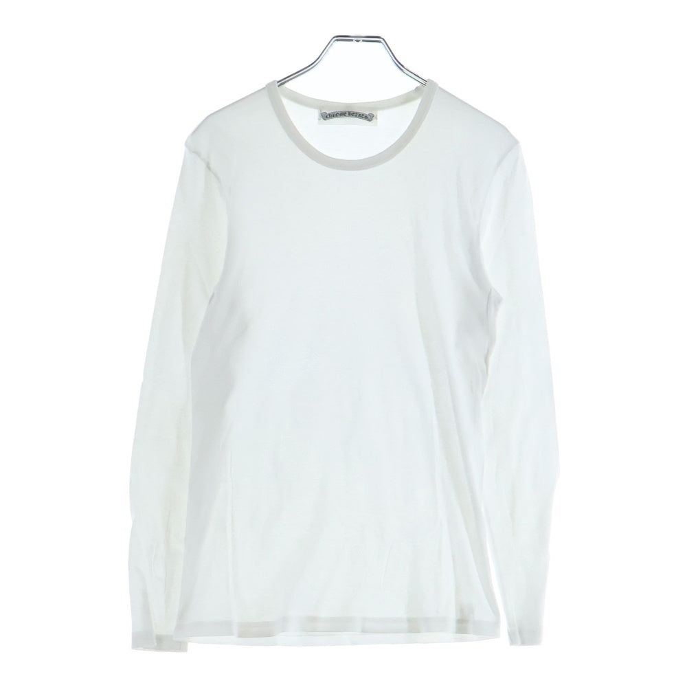 CHROME HEARTS(クロムハーツ) グンゼ コットン 長袖 無地 Tシャツ カットソー ホワイト