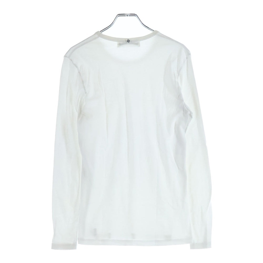 CHROME HEARTS(クロムハーツ) グンゼ コットン 長袖 無地 Tシャツ カットソー ホワイト