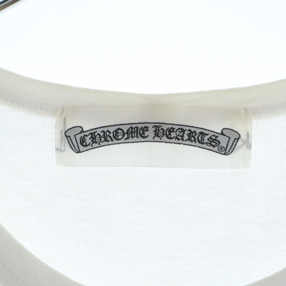 CHROME HEARTS(クロムハーツ) グンゼ コットン 長袖 無地 Tシャツ カットソー ホワイト