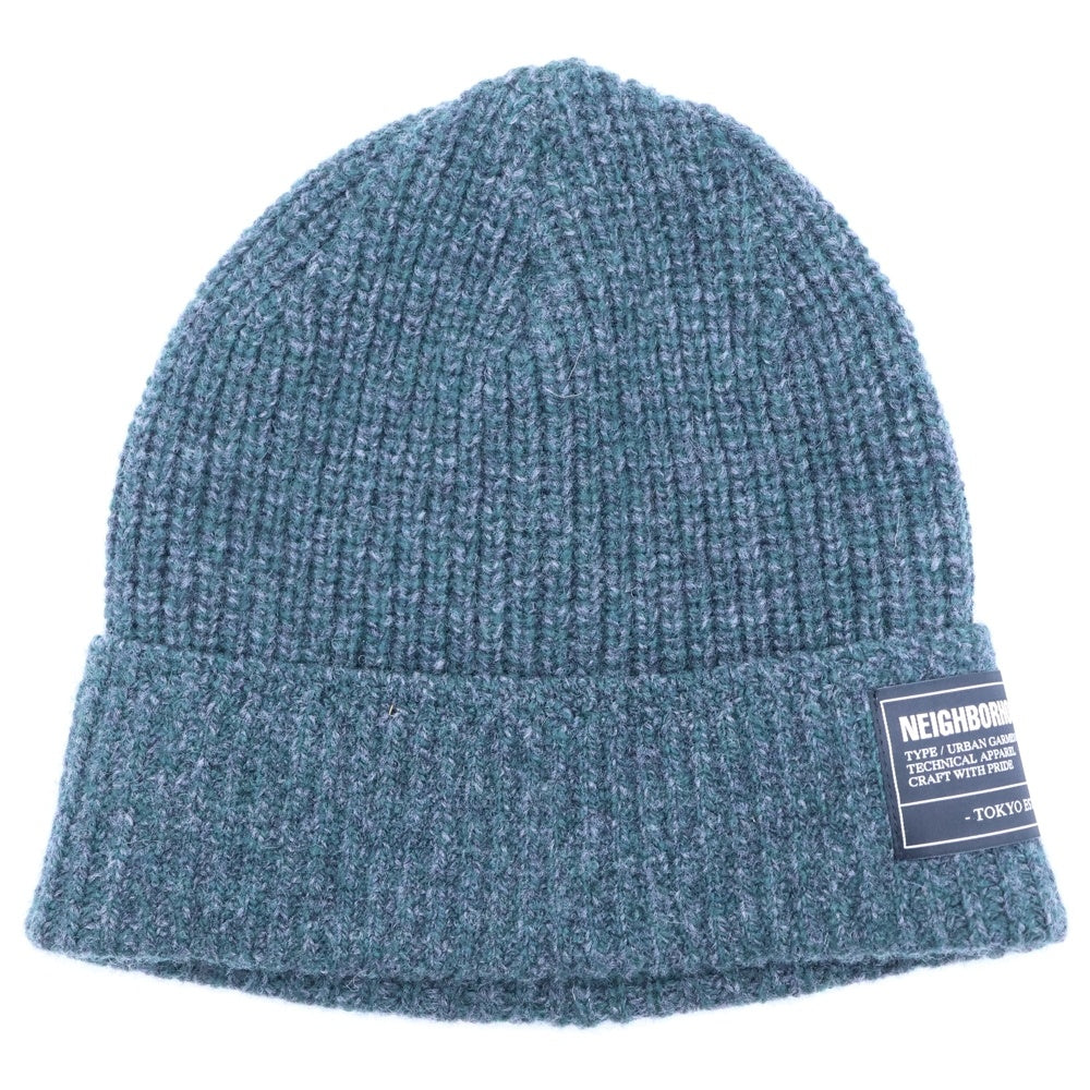NEIGHBORHOOD(ネイバーフッド) JP BEANIE JP ウール ビーニー ニット帽 帽子 グレー/グリーン 252FUNH-HT01