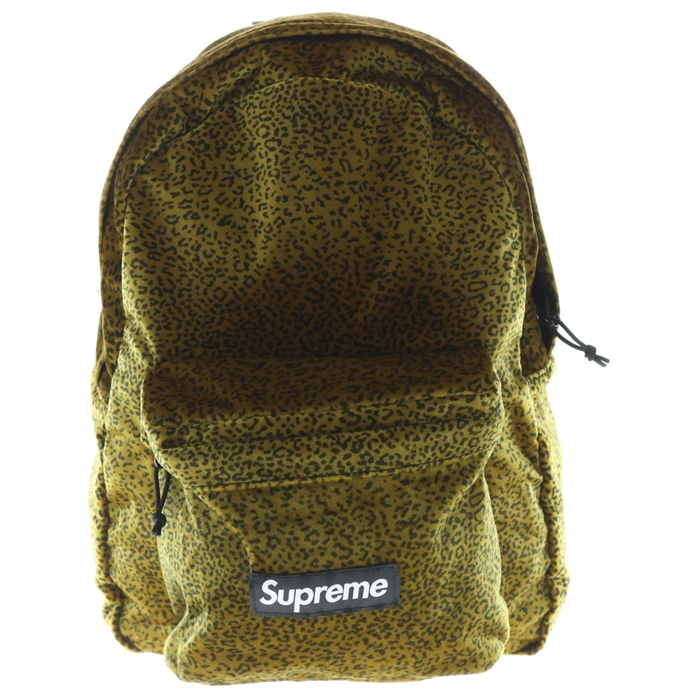 SUPREME(シュプリーム) 25AW Velvet Backpack Tan Leopard ベルベット タン レオパード バックパック ブラウン