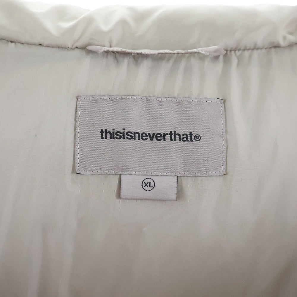 THISISNEVERTHAT(ディスイズネバーザット) PERTEX Overdyed T Down Jacket パーテックス オーバーダイ T ダウン ジャケット グレー TN253OOWHS03