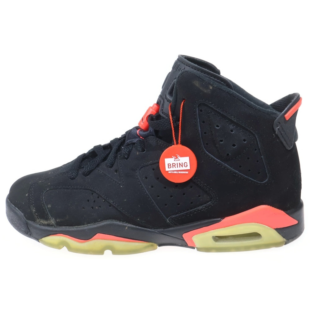 NIKE(ナイキ) AIR JORDAN 6 RETRO INFRARED BLACK 2014 エアジョーダン6 レトロ インフラレッド ブラック ハイカットスニーカー US7Y/25cm 384665-023