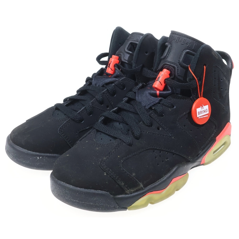 NIKE(ナイキ) AIR JORDAN 6 RETRO INFRARED BLACK 2014 エアジョーダン6 レトロ インフラレッド ブラック ハイカットスニーカー US7Y/25cm 384665-023