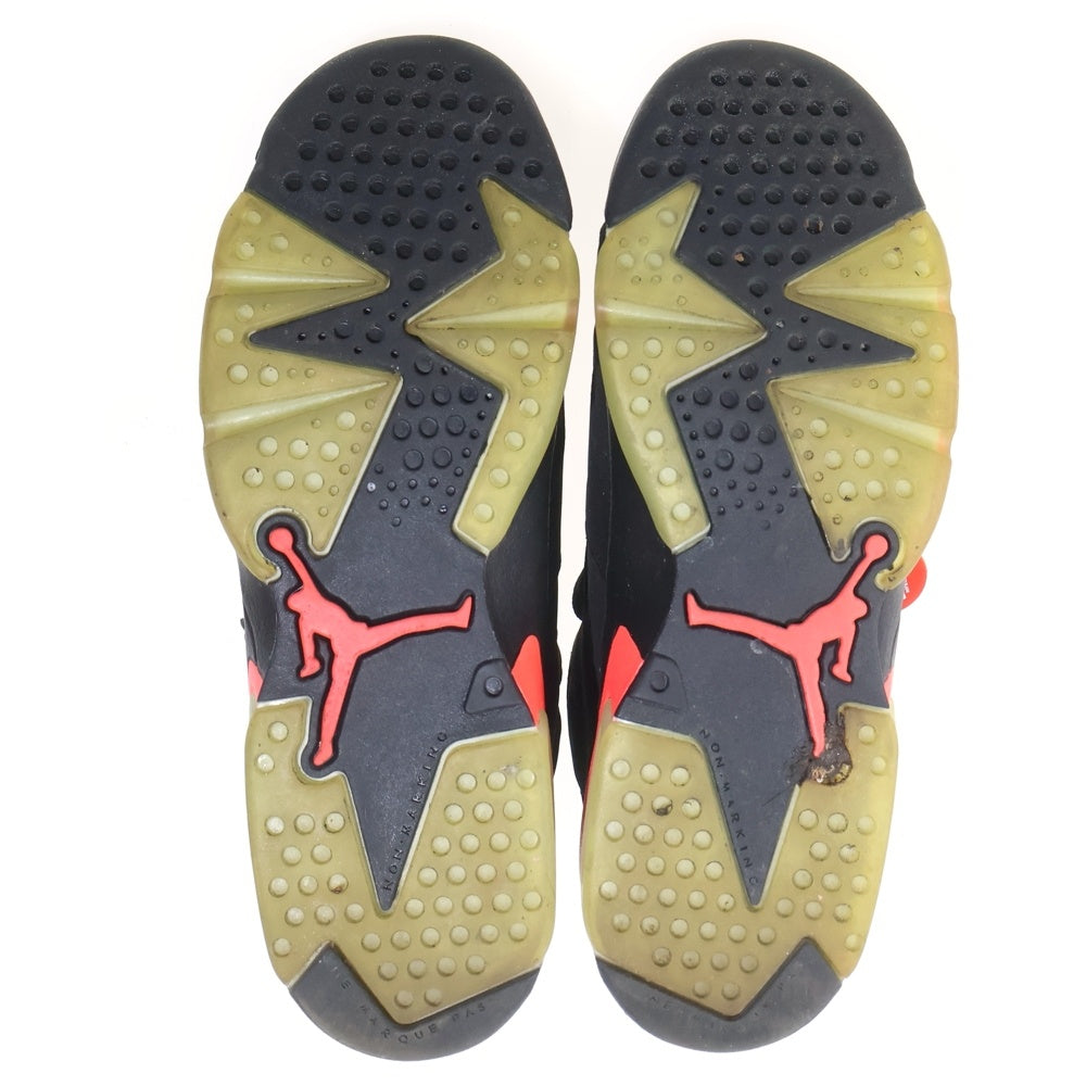 NIKE(ナイキ) AIR JORDAN 6 RETRO INFRARED BLACK 2014 エアジョーダン6 レトロ インフラレッド ブラック ハイカットスニーカー US7Y/25cm 384665-023