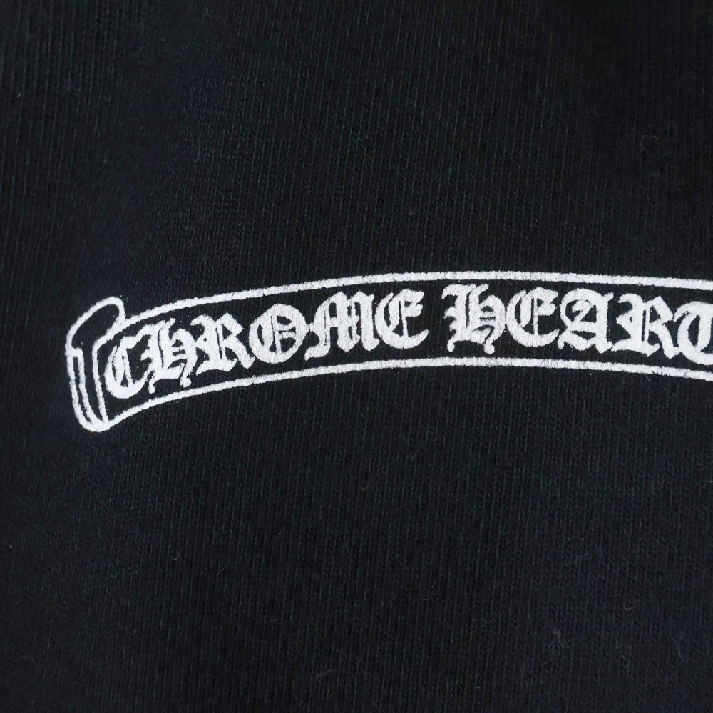 CHROME HEARTS(クロムハーツ) SWTSHRT PANTS フロントスクロールラベル サイドロゴ プリント スウェットパンツ ブラック