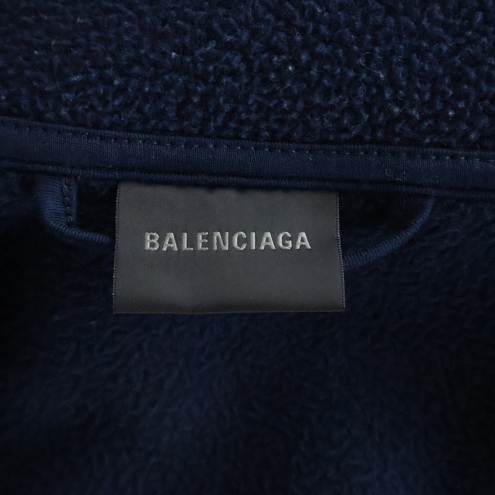 BALENCIAGA(バレンシアガ) 25AW Zip Up Boa Jacket ジップアップ ボアジャケット ネイビー 829406 TRVJ9
