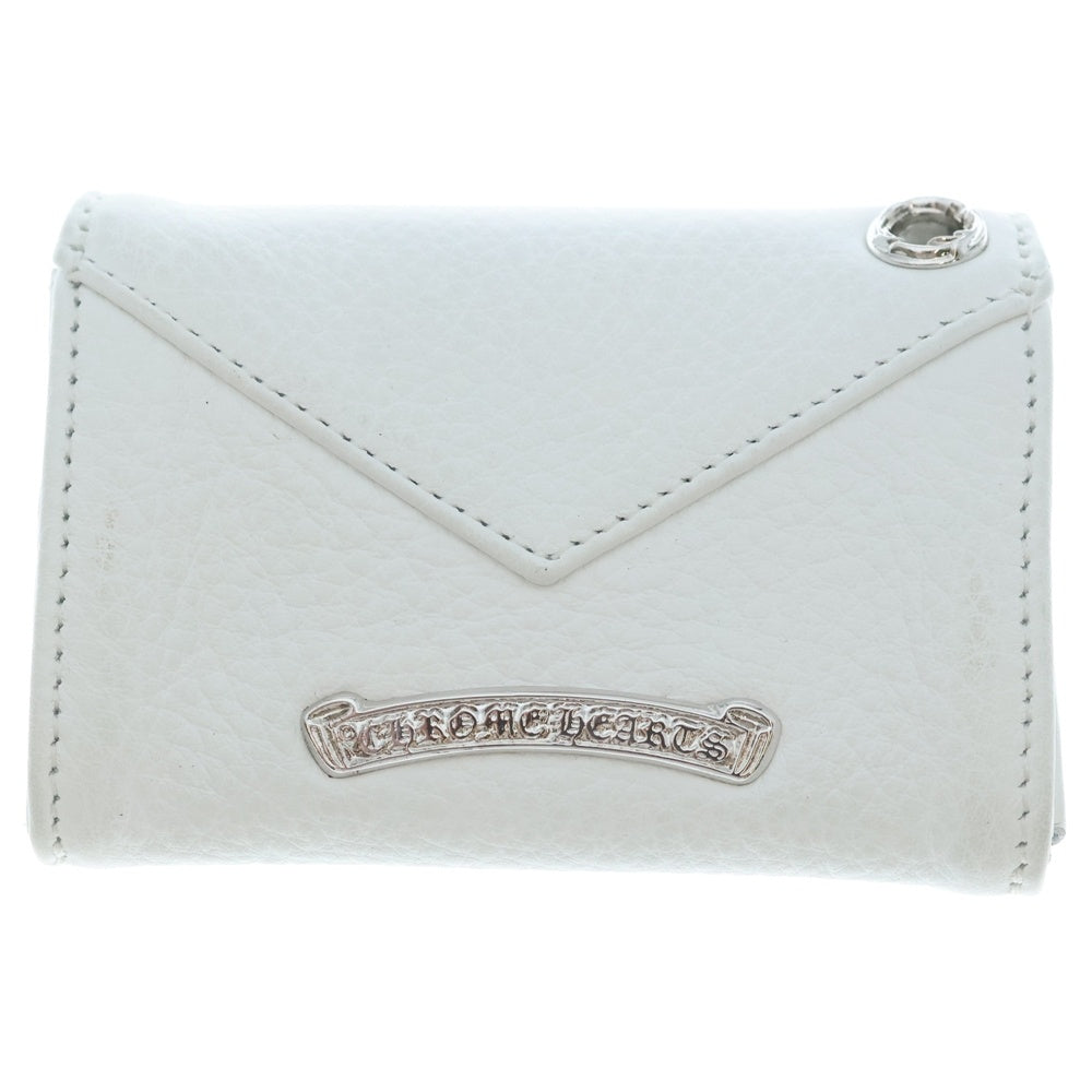 CHROME HEARTS(クロムハーツ) TINY WALLET タイニーレザーウォレット CHプラスボタン 財布 ブラック