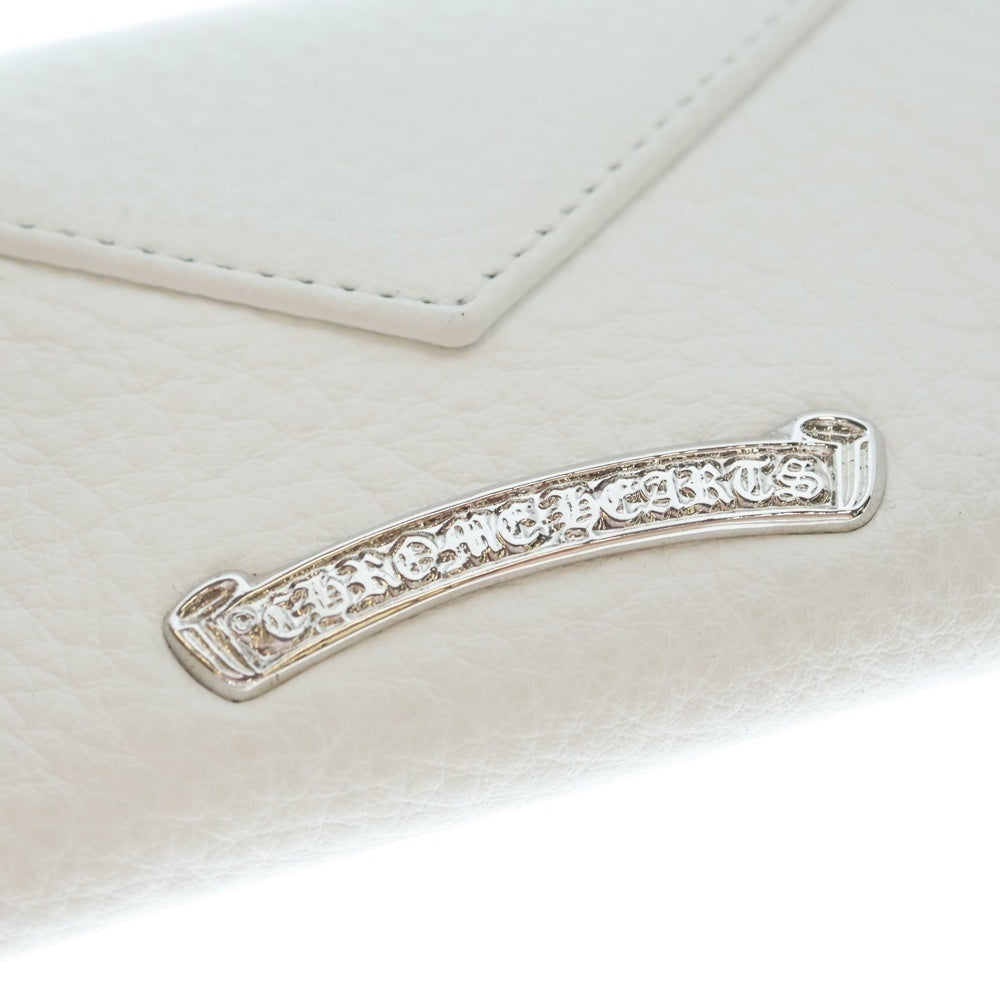 CHROME HEARTS(クロムハーツ) TINY WALLET タイニーレザーウォレット CHプラスボタン 財布 ブラック