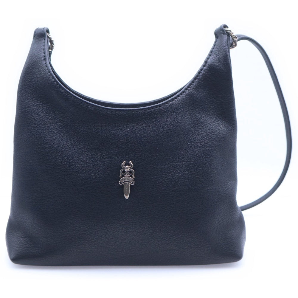 CHROME HEARTS(クロムハーツ) VIV DAGGER ダガー レザーショルダーバッグ ブラック レディース