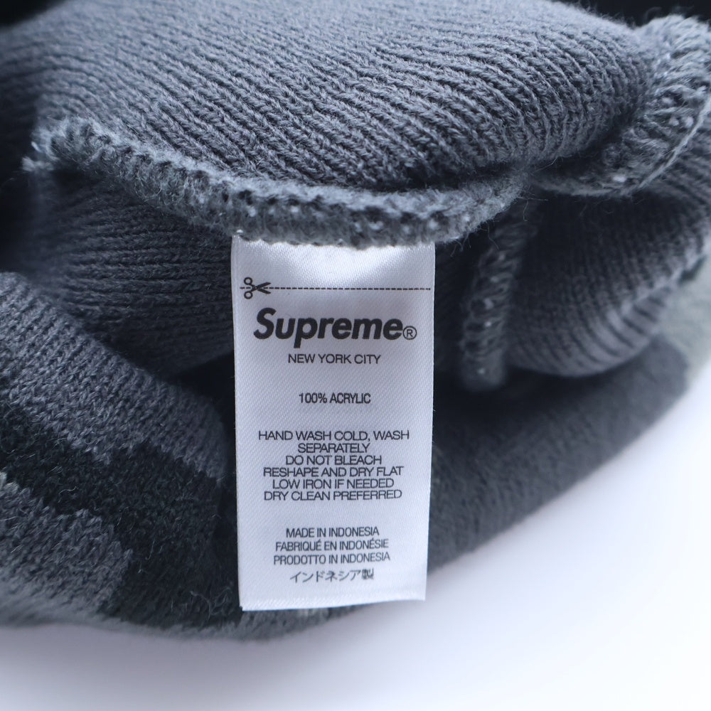 SUPREME(シュプリーム) 25AW Camo Big Logo Beanie カモフラージュ ビッグロゴビーニー ニット帽 グレー