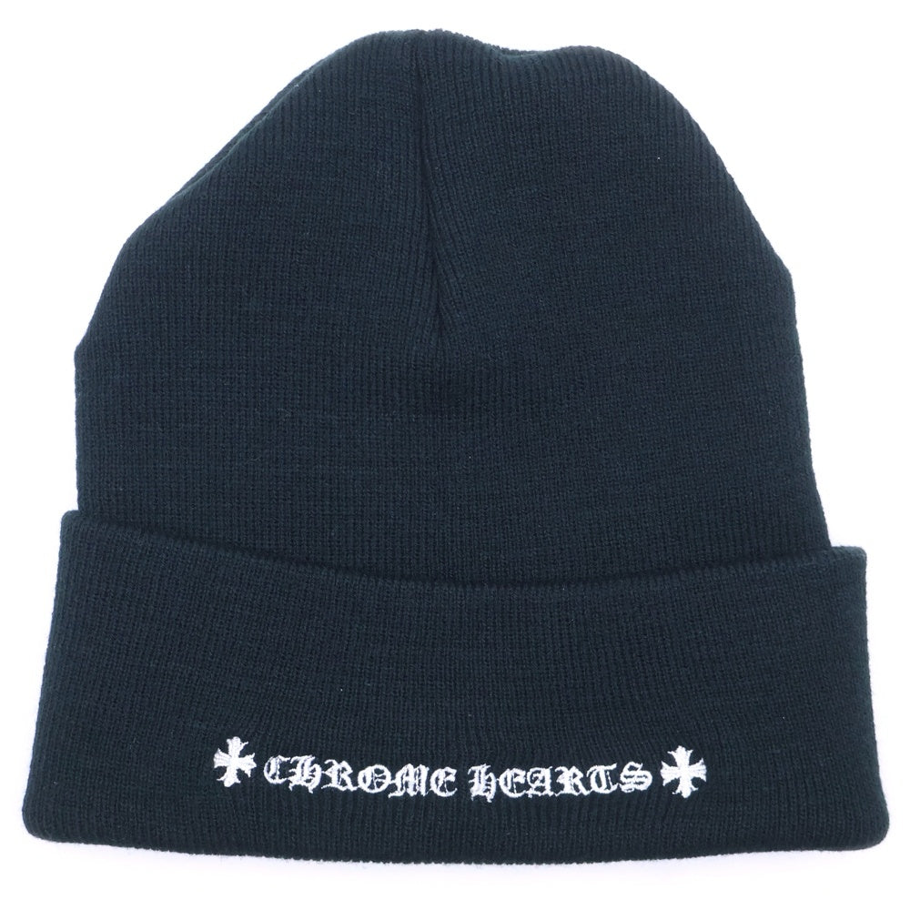 CHROME HEARTS(クロムハーツ) WOOL WATCH CAP CHロゴ刺繍 ビーニー ニット帽 帽子 ブラック