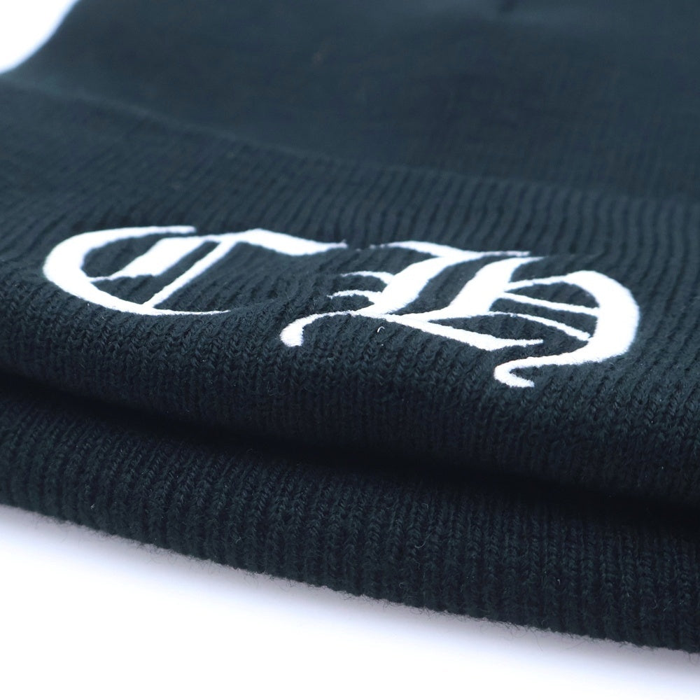 CHROME HEARTS(クロムハーツ) WOOL WATCH CAP CHロゴ刺繍 ビーニー ニット帽 帽子 ブラック