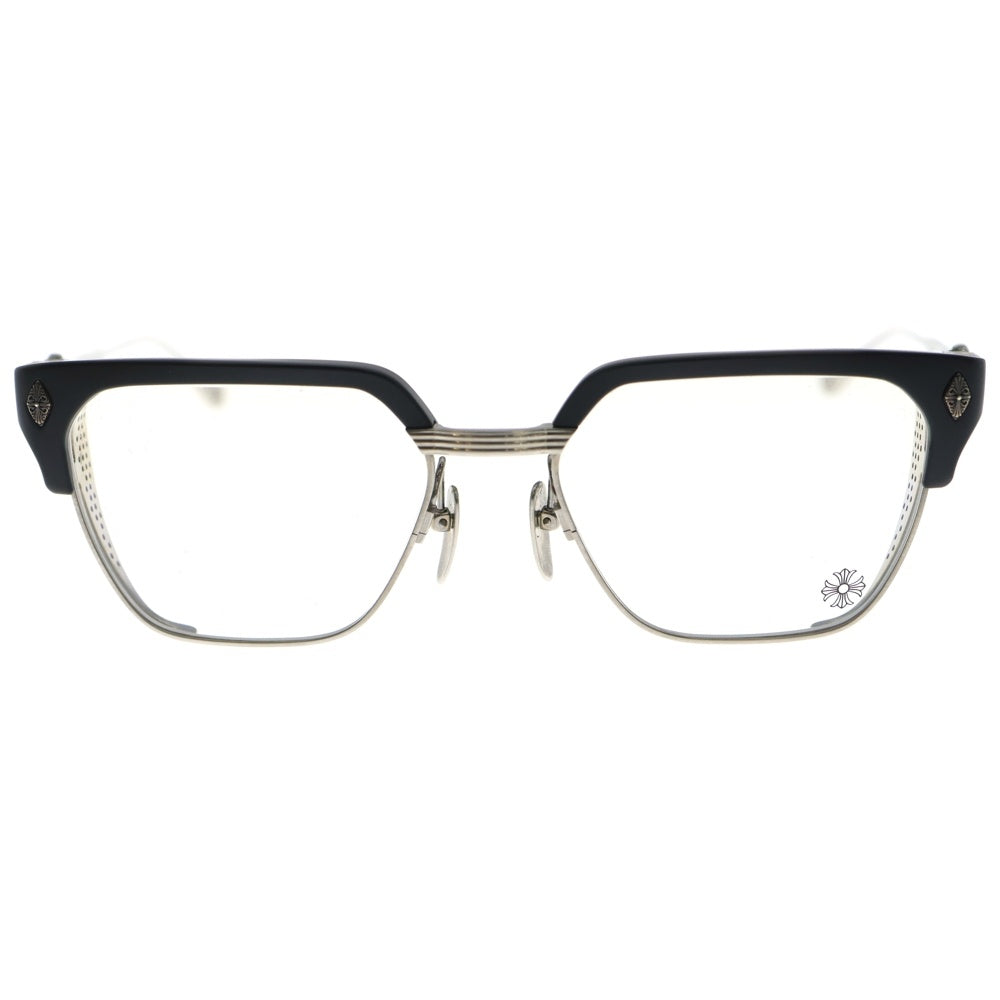 CHROME HEARTS(クロムハーツ) LGMA ウェリントンサングラス 眼鏡 アイウェア ブラック/シルバー