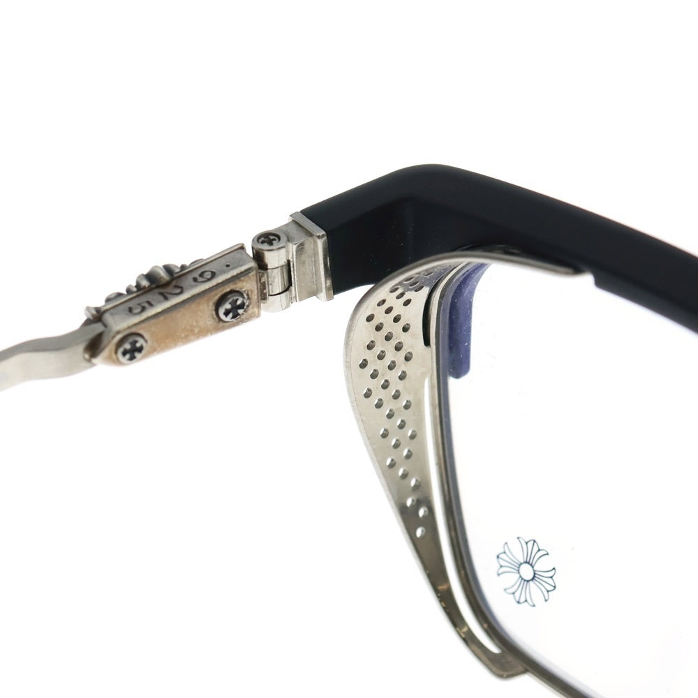 CHROME HEARTS(クロムハーツ) LGMA ウェリントンサングラス 眼鏡 アイウェア ブラック/シルバー