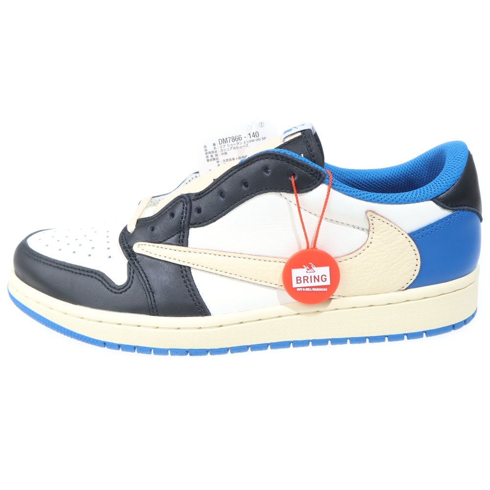 NIKE(ナイキ) ×TRAVIS SCOTT FRAGMENT DESIGN AIR JORDAN 1 LOW OG SP トラヴィススコット フラグメント エアジョーダン1 ローカットスニーカー US9.5/27.5cm DM7866-140
