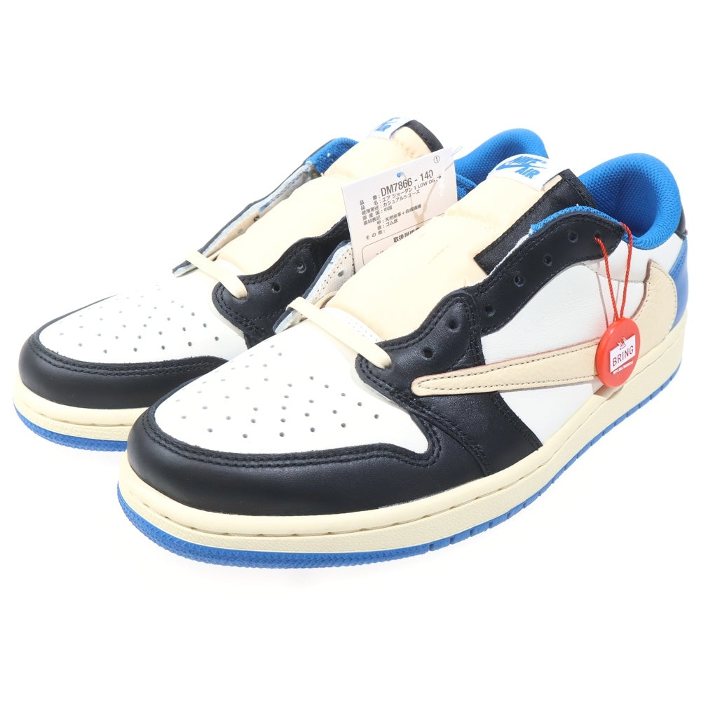 NIKE(ナイキ) ×TRAVIS SCOTT FRAGMENT DESIGN AIR JORDAN 1 LOW OG SP トラヴィススコット フラグメント エアジョーダン1 ローカットスニーカー US9.5/27.5cm DM7866-140