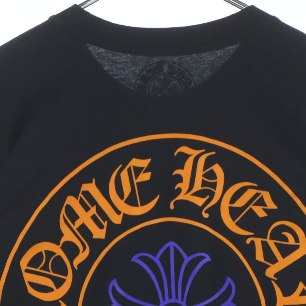 CHROME HEARTS(クロムハーツ) CH L/S T-SHIRT STAFF バックホースシュープリント スタッフ 長袖Tシャツ ロンT ブラック