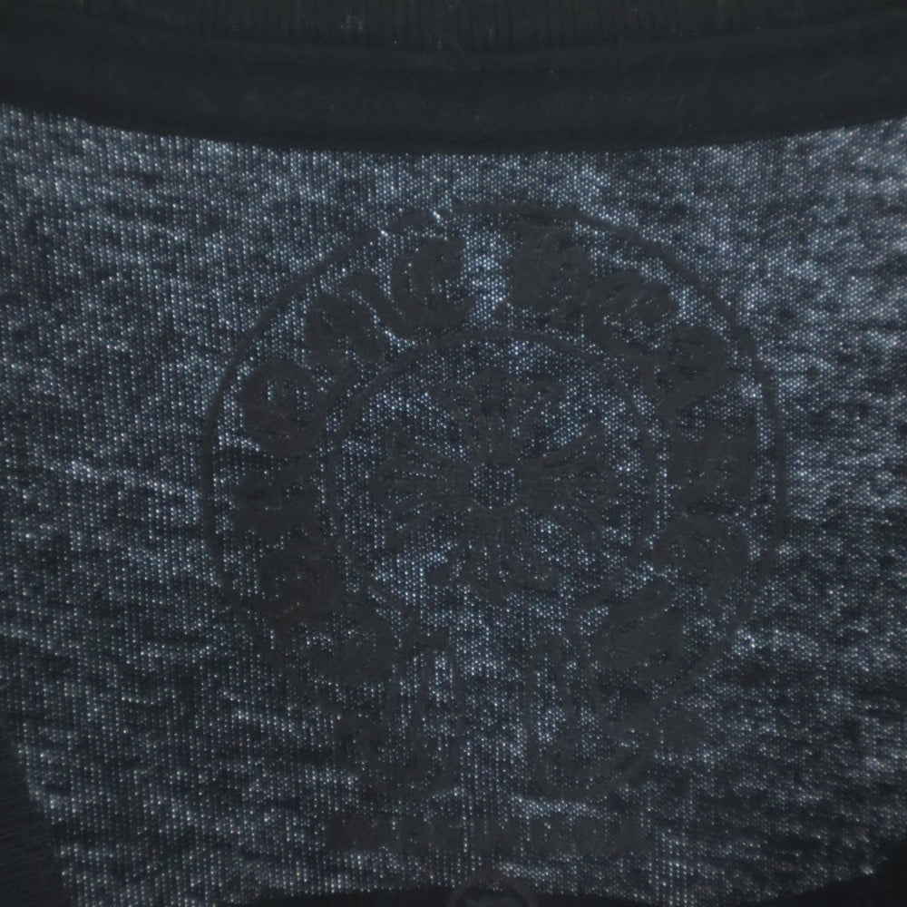 CHROME HEARTS(クロムハーツ) CH L/S T-SHIRT STAFF バックホースシュープリント スタッフ 長袖Tシャツ ロンT ブラック