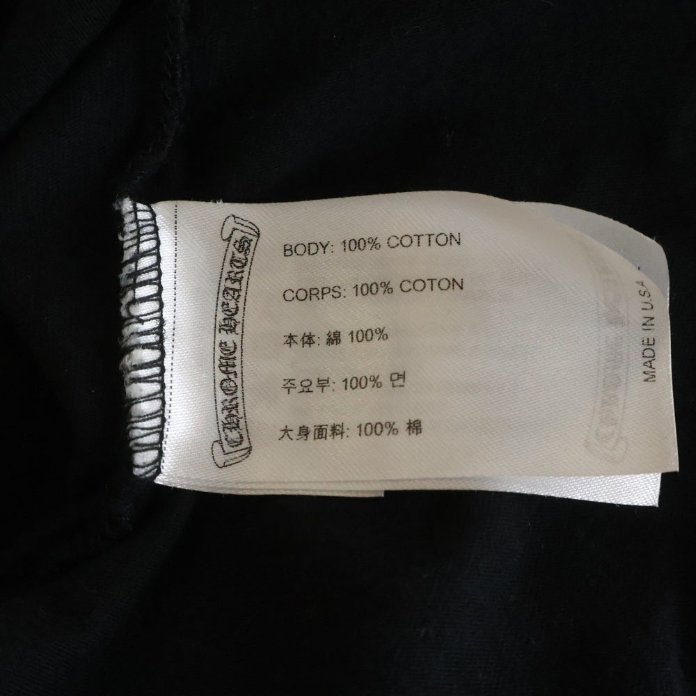 CHROME HEARTS(クロムハーツ) CH L/S T-SHIRT STAFF バックホースシュープリント スタッフ 長袖Tシャツ ロンT ブラック