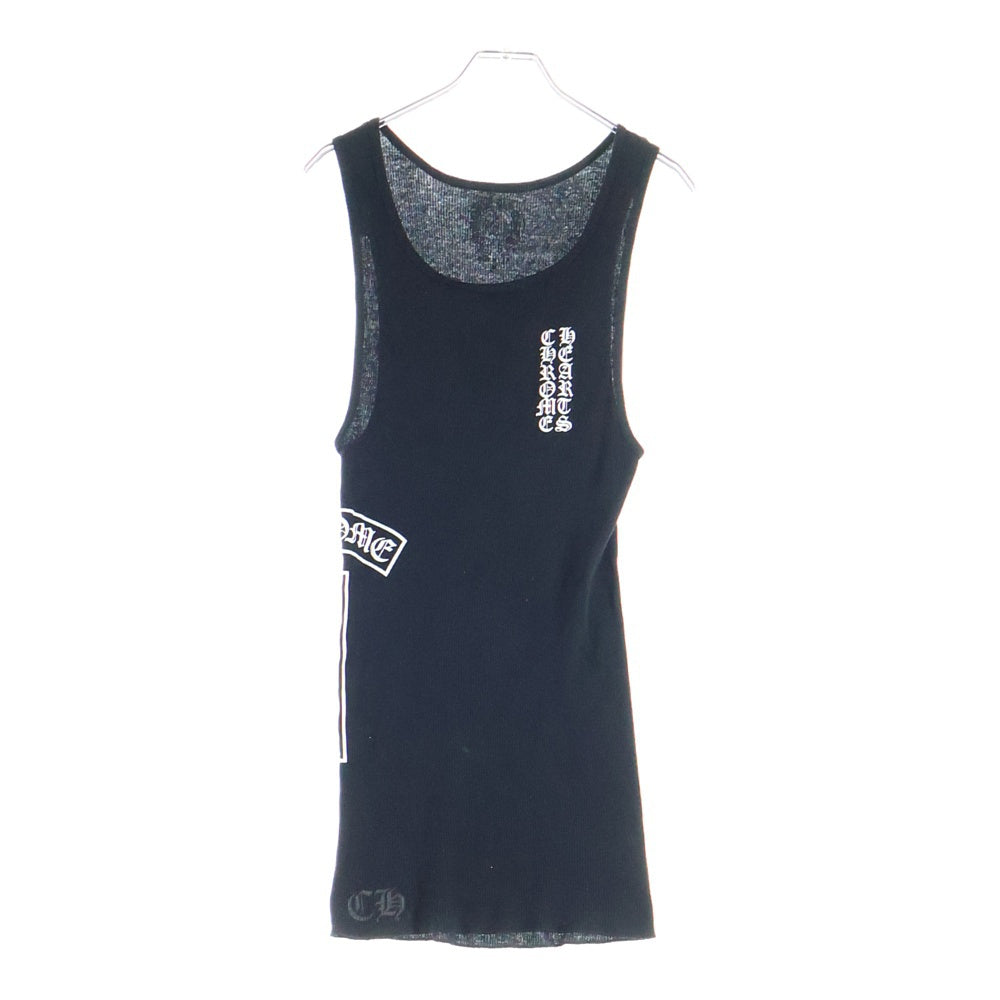 CHROME HEARTS(クロムハーツ) RIB TANK T BAR タンクトップ ノースリーブシャツ ブラック