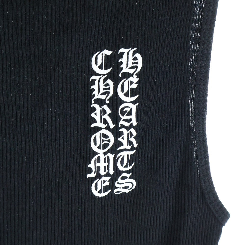 CHROME HEARTS(クロムハーツ) RIB TANK T BAR タンクトップ ノースリーブシャツ ブラック