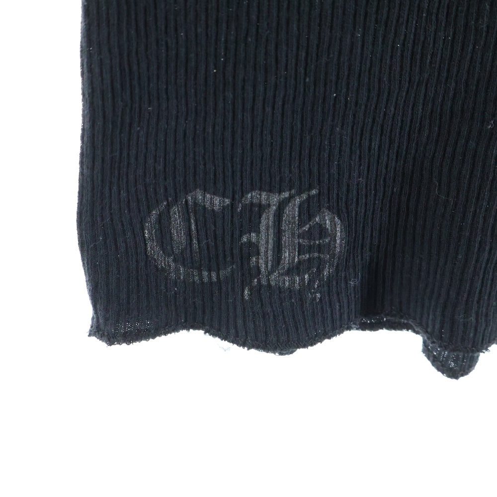 CHROME HEARTS(クロムハーツ) RIB TANK T BAR タンクトップ ノースリーブシャツ ブラック