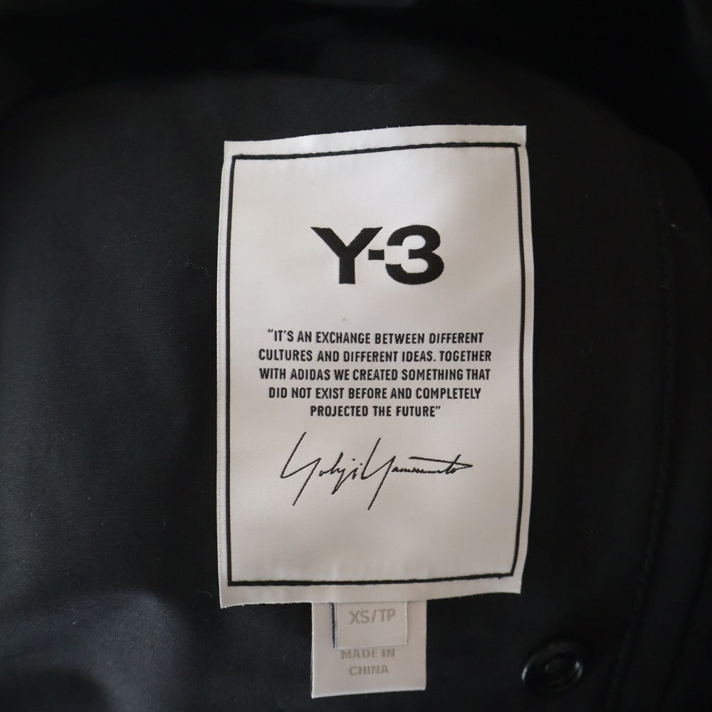 Y-3(ワイスリー) 21AW CLASSIC DENSE WOVEN COAT クラシック ウーブン ロングコート ブラック HB3451