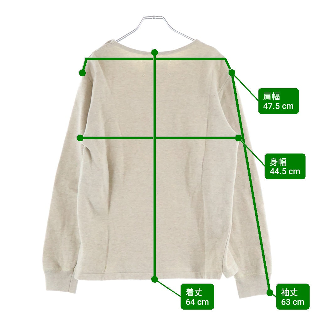 Maison Margiela(メゾンマルジェラ) 00SS 本人期 Sweatshirt クルーネックスウェットトレーナー グレー