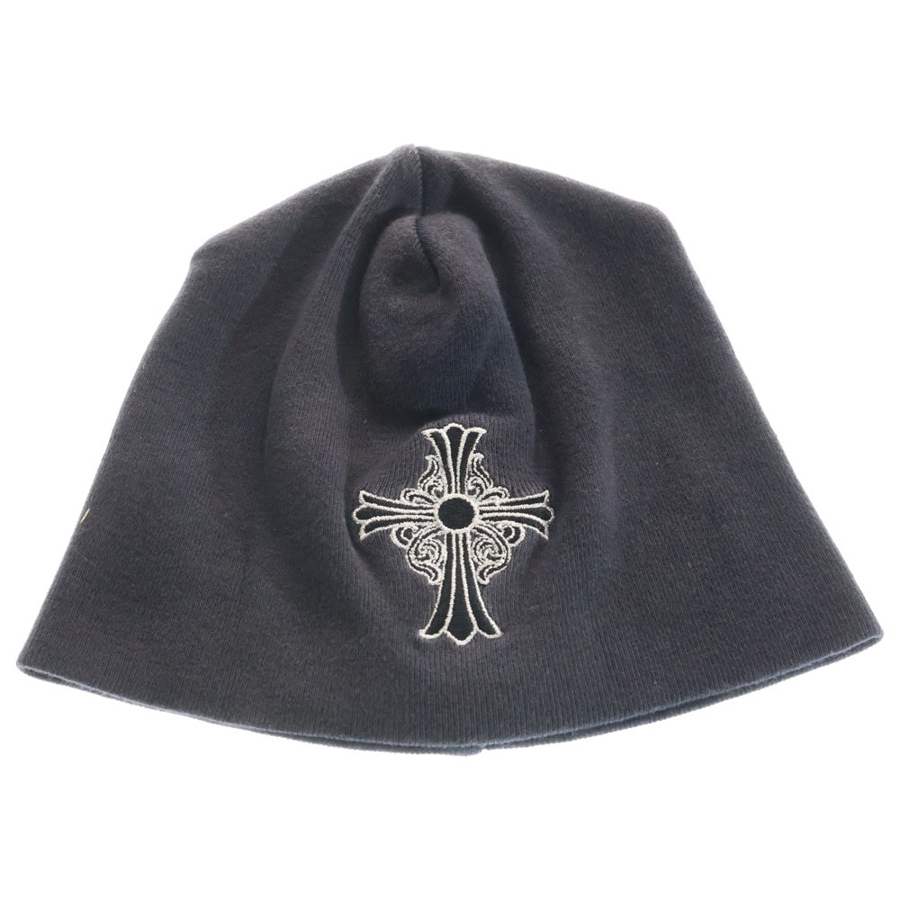 CHROME HEARTS(クロムハーツ) OLD BEANIE CHクロス刺繍 ビーニー ニット帽 ネイビー