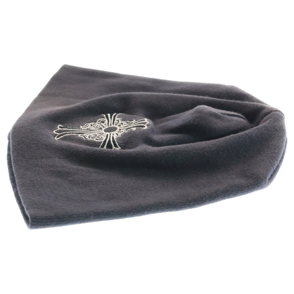 CHROME HEARTS(クロムハーツ) OLD BEANIE CHクロス刺繍 ビーニー ニット帽 ネイビー