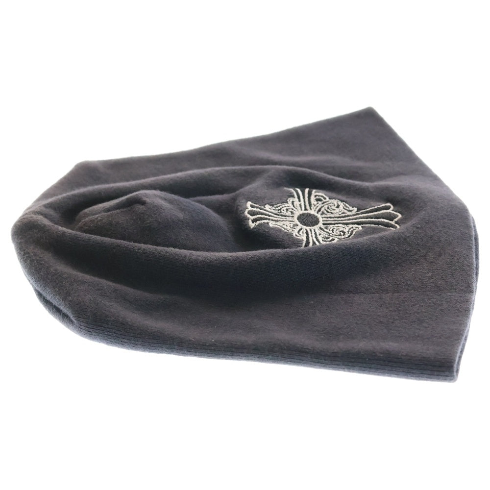 CHROME HEARTS(クロムハーツ) OLD BEANIE CHクロス刺繍 ビーニー ニット帽 ネイビー