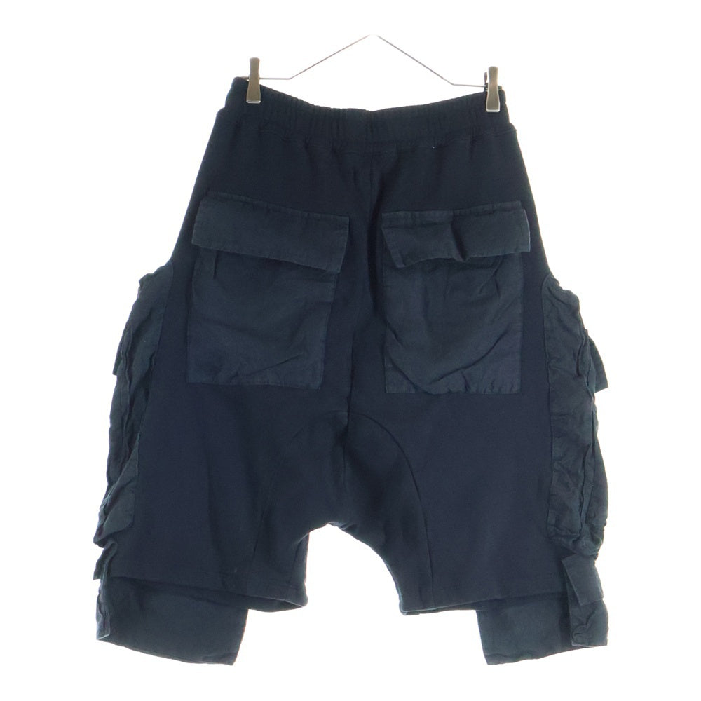 A.F ARTEFACT(エーエフアーティファクト) Big Pocket Shorts ビッグポケットショーツ 七分丈 ブラック