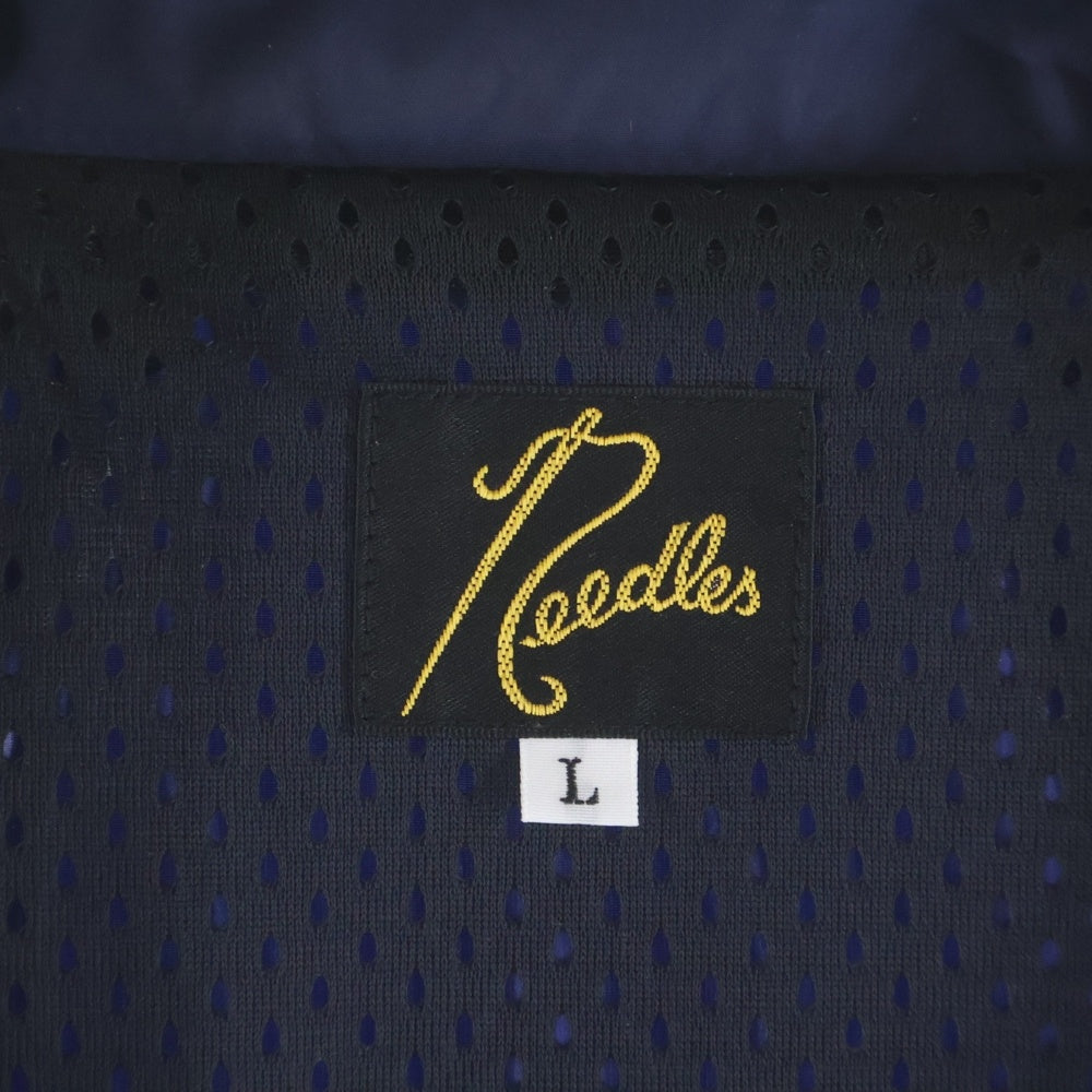 Needles(ニードルス) 25AW LHP別注 NYLON TRACK JACKET ロゴ刺繍 ナイロントラックジャケット ネイビー QV1599