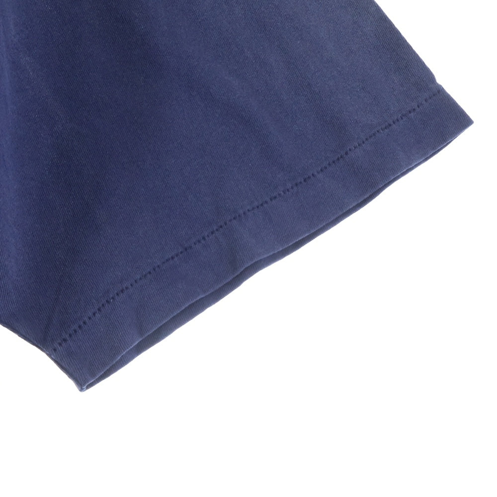 SAINT MICHAEL(セントマイケル) 25SS ×Disney DSN SS TEE BONJOUR ディズニー ダメージ加工 半袖Tシャツ ネイビー SM-HR1-0000-C87