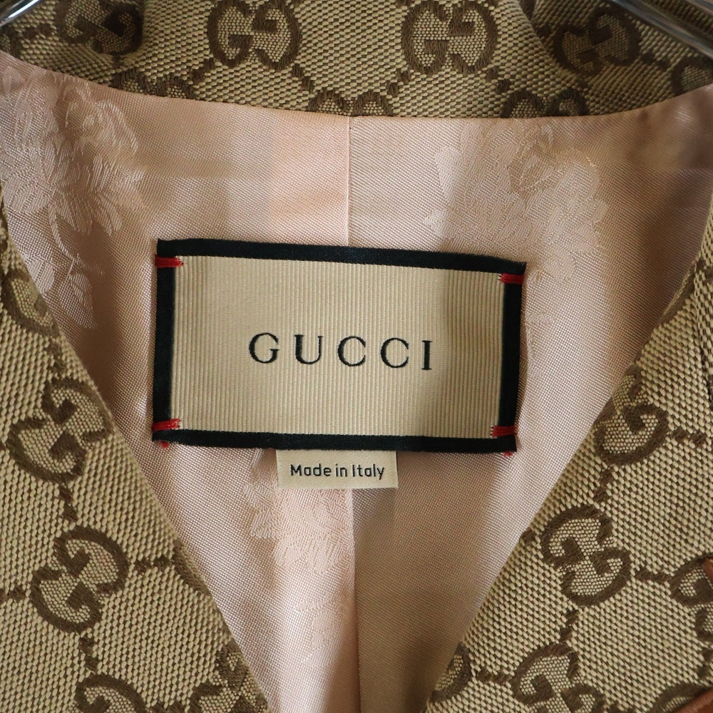 GUCCI(グッチ) GG PatternTailored Jacket GGパターン テーラードジャケット ベージュ 682302 Z8AWR レディース