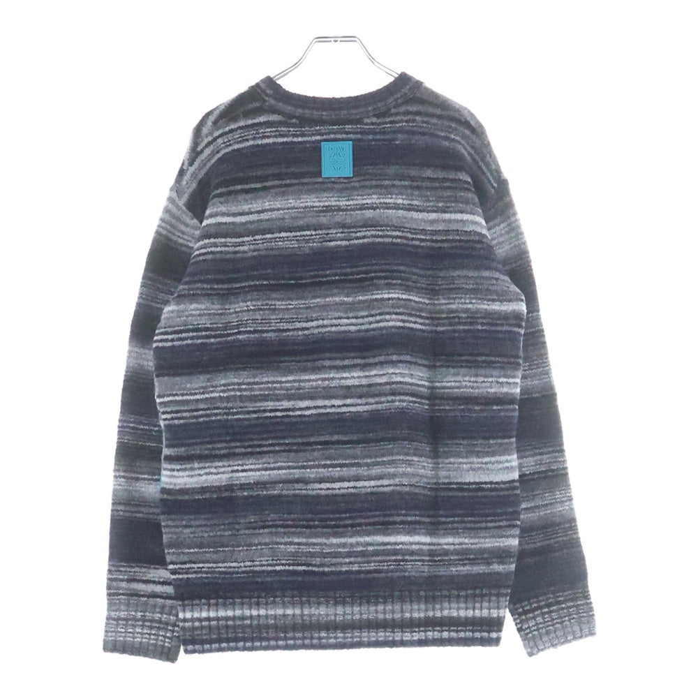 LOEWE(ロエベ) 24AW Jacquard Design Sweater ジャカード デザイン ニットセーター グレー