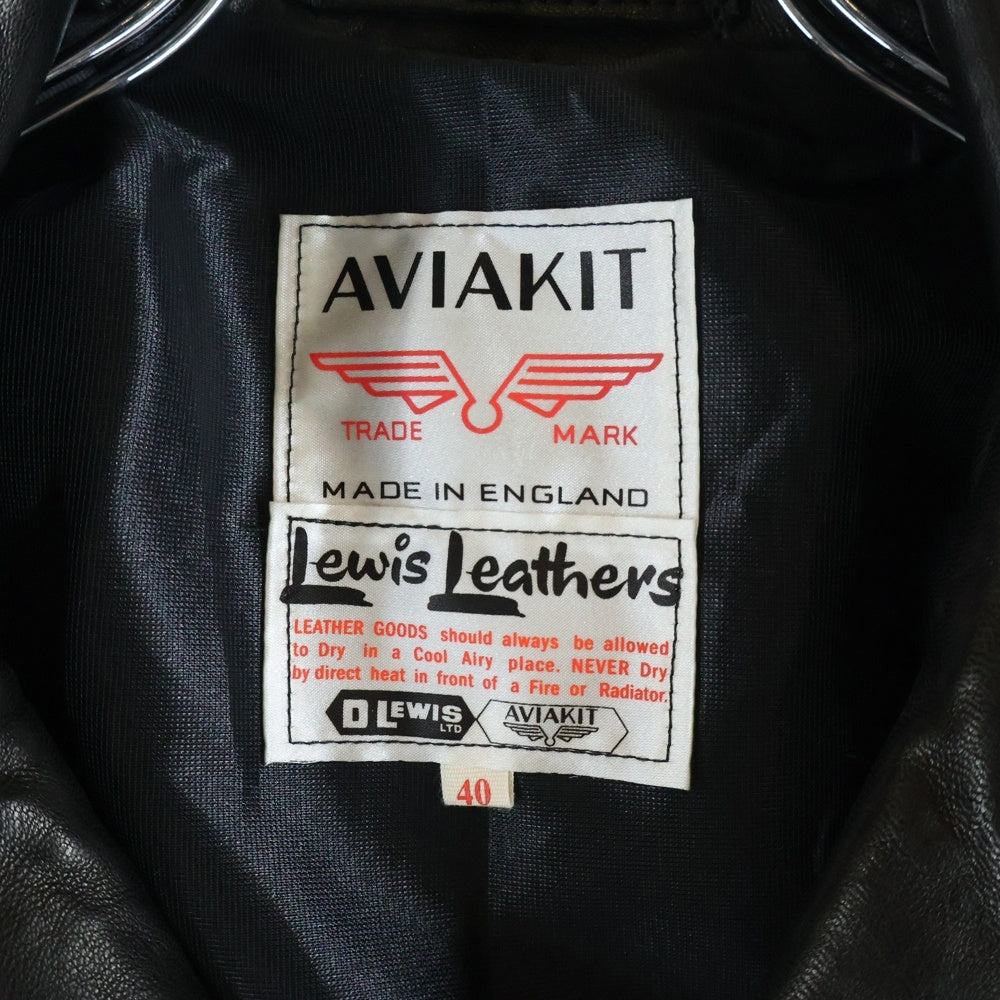 Lewis Leathers(ルイスレザー) CYCLONE Regular Fit サイクロン レギュラーフィット シープスキン ダブルライダース レザージャケット ブラック