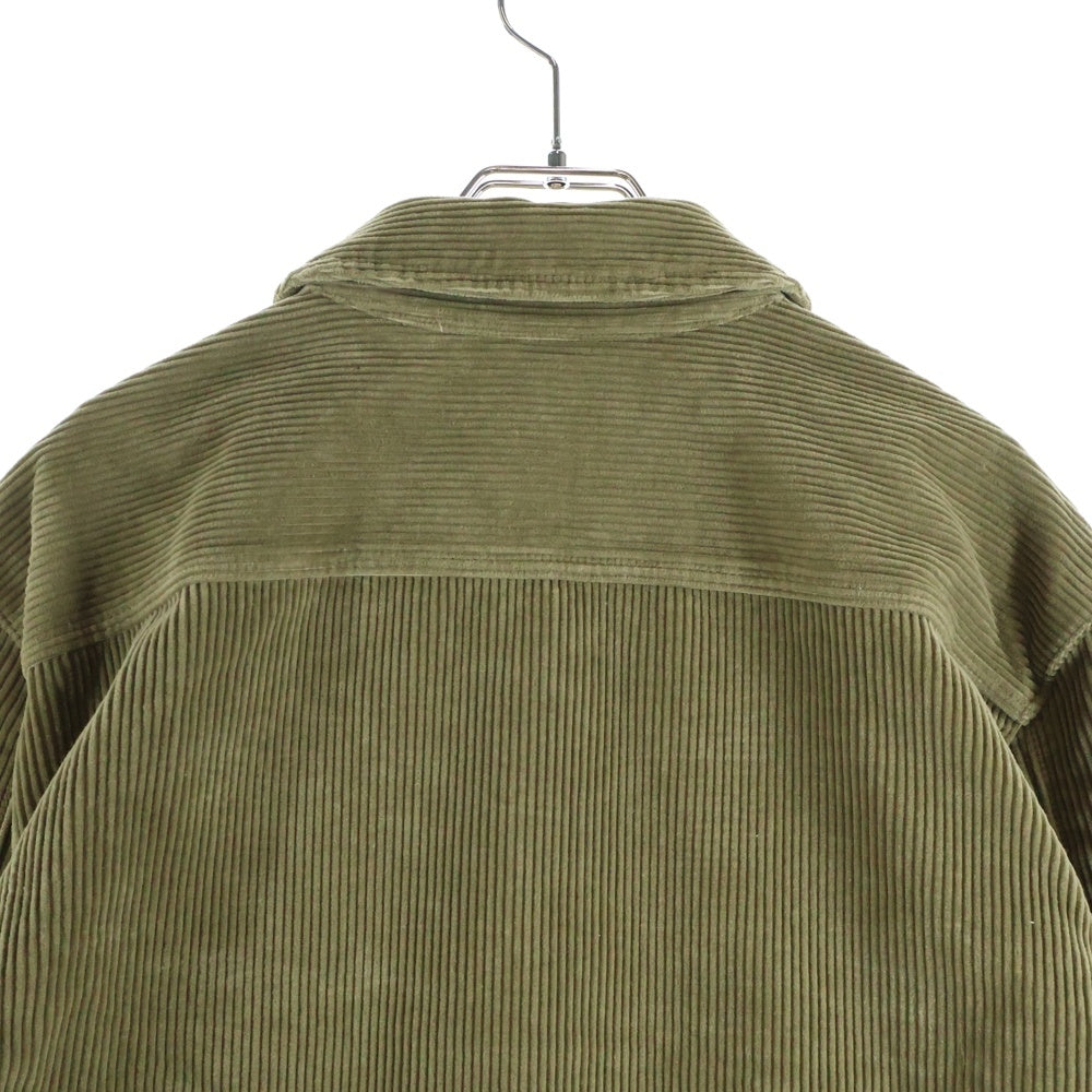 STONE ISLAND(ストーンアイランド) Corduroy Zip Up Over Size jacket コーデュロイ ジップアップ オーバーサイズ ジャケット カーキ 811511604