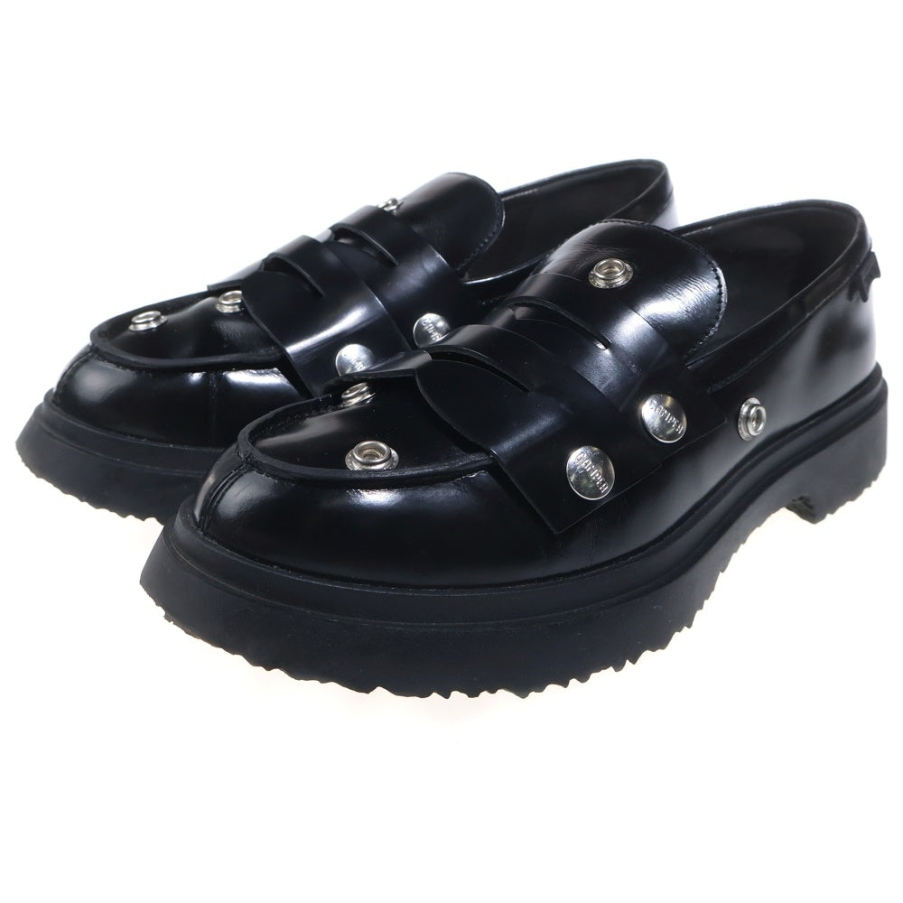 CAMPER(カンペール) TWINS ツイン ボタンデザイン コインローファー ブラック K101065-001