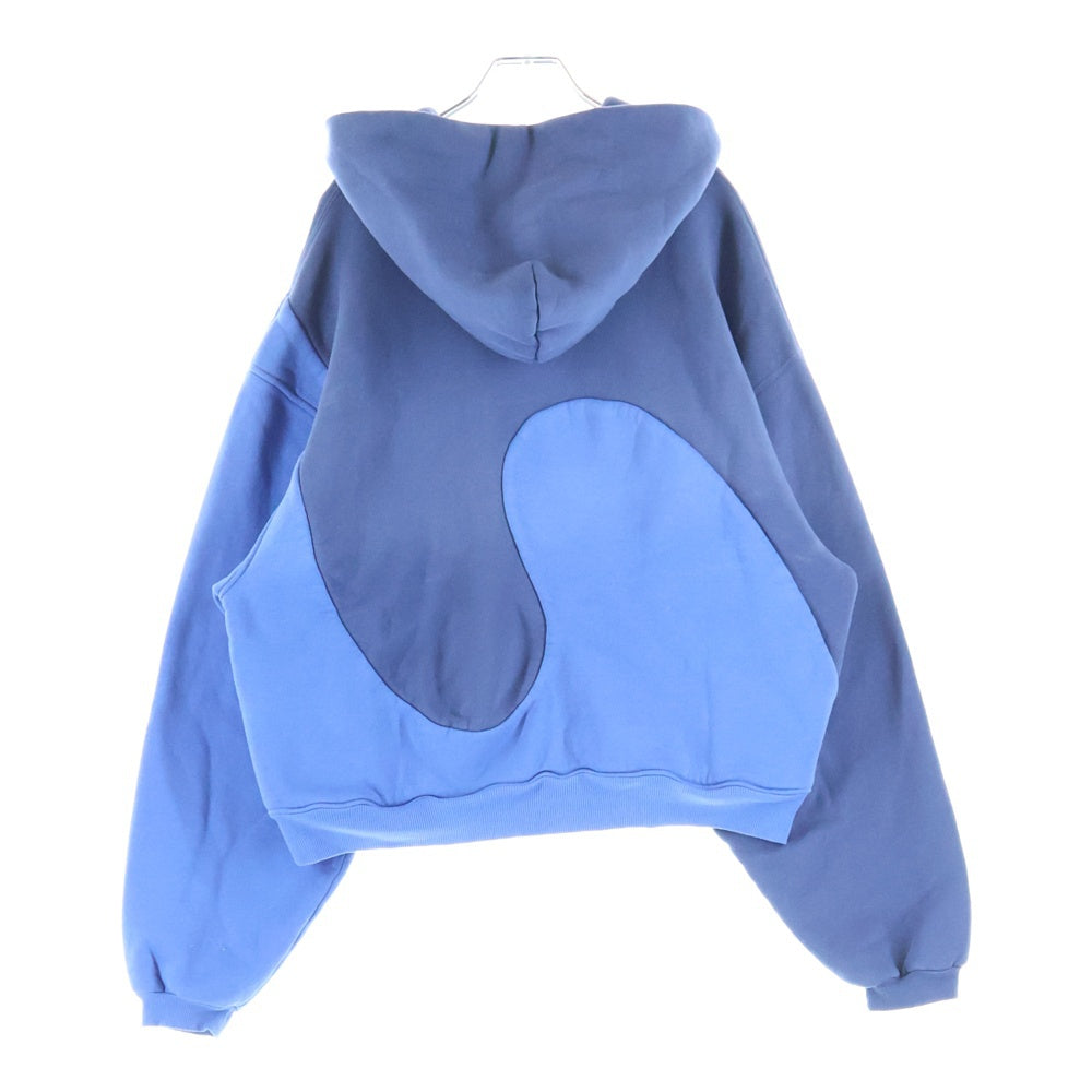 ERL(イーアールエル) SWIRL HOODIE プルオーバースウェットパーカー ブルー ERL09