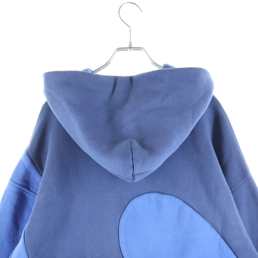 ERL(イーアールエル) SWIRL HOODIE プルオーバースウェットパーカー ブルー ERL09