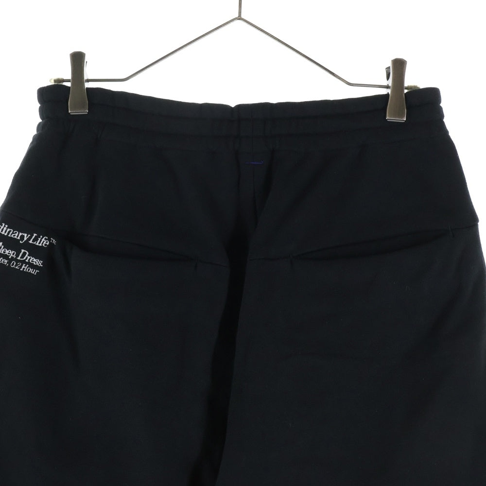 SHINYA KOZUKA(シンヤコズカ) ロングドローコード スウェットハーフパンツ ショートパンツ ブラック