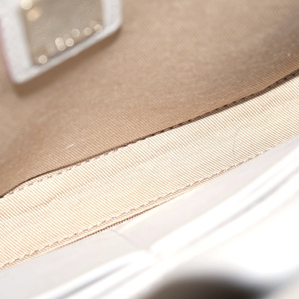 MCM(エム シー エム) Calfskin Visetoes Monogram Shoulder Bag モノグラム レザーチェーンショルダーバッグ ピンク レディース