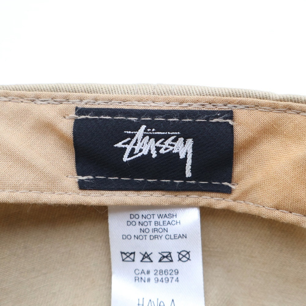 STUSSY(ステューシー) Vintage S Low Pro Cap ヴィンテージ S ロー プロキャップ 帽子 ベージュ/ブラック 1311047