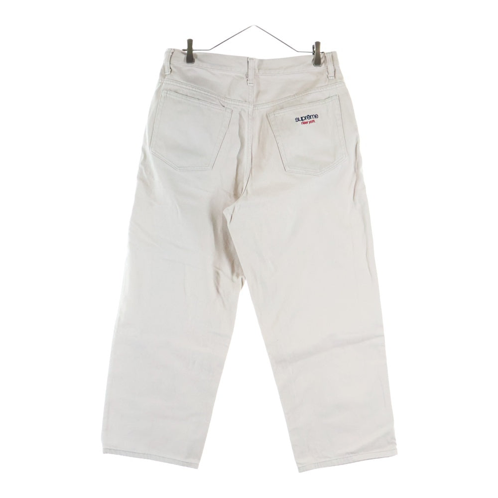 SUPREME シュプリーム 24AW Baggy Jean バギー デニム ジーンズ デニム パンツ ベージュ SUPREME(シュプリーム) 24AW Baggy Jean ロゴ刺繍 バギージーンズ